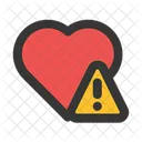 Heart Disease Alert Warning Icon