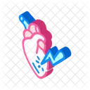 Heart Attack Isometric Icon