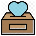 Heart Donation Heart Box Icon