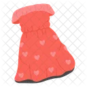 Heart Dress Off Shoulder Icon