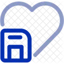 Heart Drive Love Storage Icon