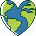 Heart Earth Heart Love Earth Icon