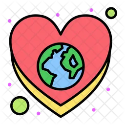 Heart Earth  Icon