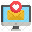 Heart Email  Icon