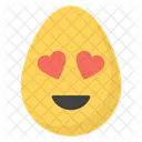 Heart Eye Egg Emoji Emoticon Icon