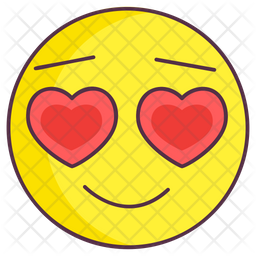 Heart Eye Emoji Emoji Icon Download In Colored Outline Style