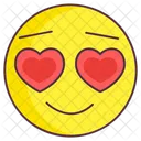 Heart Eye Emoji Love Expression Emotag Icon