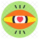 Heart Eye Love Eye Romantic Vision Icon