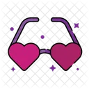 Heart Eyeglasses  Icon