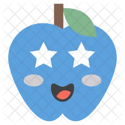 Heart Eyes Apple Emoji Icon