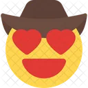 Heart Eyes Cowboy Icon