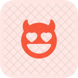 Heart Eyes Devil Emoji Icon