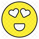 Heart Eyes Emoji Emoticon Smiley Icon