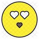 Heart Eyes Emoji Emoticon Smiley Icon