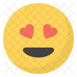 Heart Eyes Face Emoji Icon
