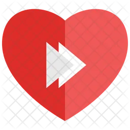 Heart fast forward  Icon