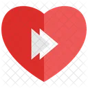 Heart Fast Forward Heart Valentine Icon