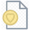 Heart File  Icon