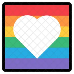 Heart flag  Icon