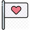 Flag Love Heart Icon