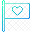 Heart Flag  Icon