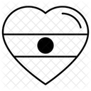Heart flag  Icon
