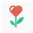 Heart Flower Nature Icon