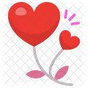 Heart Flower  Icon