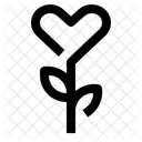 Heart Flower  Icon