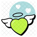 Heart Fly Valentine Flying Heart Icon