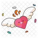 Heart Fly  Icon