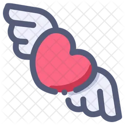 Heart Flying  Icon