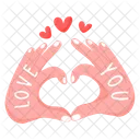 Heart Gesture  Icon