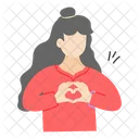 Heart Gesture Love Icon