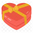 Heart Gift Valentine Present Wrap Heart Icon