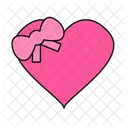 Heart gift box  Icon