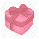 Heart gift box  Icon