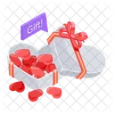 Loyalty Gift Heart Gift Gift Hamper Icon
