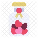 Heart Glass Jar Jar Glass アイコン