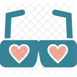 Heart glasses  Icon