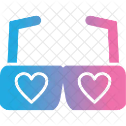 Heart Glasses  Icon