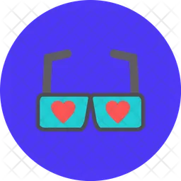 Heart glasses  Icon