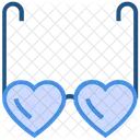 Heart Valentines Day Glasses Icon