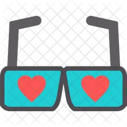 Heart glasses  Icon