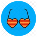 Heart Goggles Heart Props Sunglasses Icon