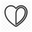Heart Half Love Icon