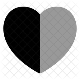 Heart Half  Icon