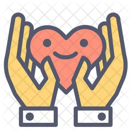 Heart hand  Icon