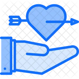 Heart Hand  Icon