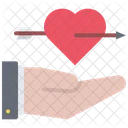 Heart Hand  Icon